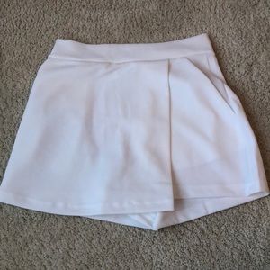 White cross over skort.